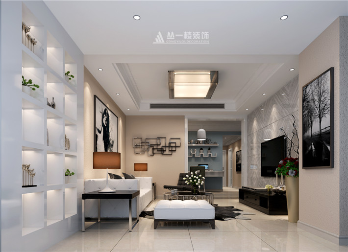 海域香庭162平復(fù)式樓現(xiàn)代簡(jiǎn)約風(fēng)格設(shè)計(jì)作品